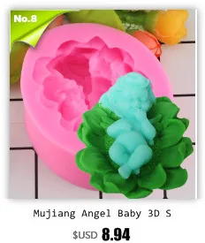 Mujiang 3D Angel Boy мыло силиконовая форма для свеч Fimo глиняные формы помадка украшения торта инструменты для выпечки конфеты шоколадные формы