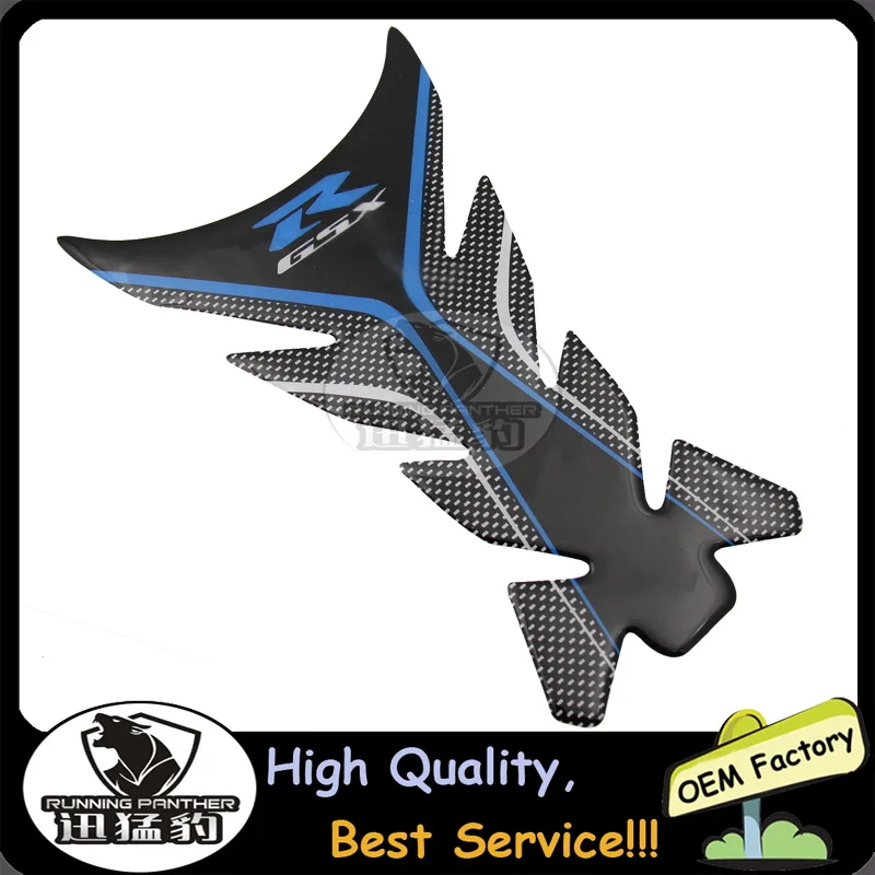 

BLUE Motorcycle Tank Pad Protector Oil Sticker Case for Suzuki GSXR Tank Glue Look 2009 2010 2011 2012 2013 2014 2015