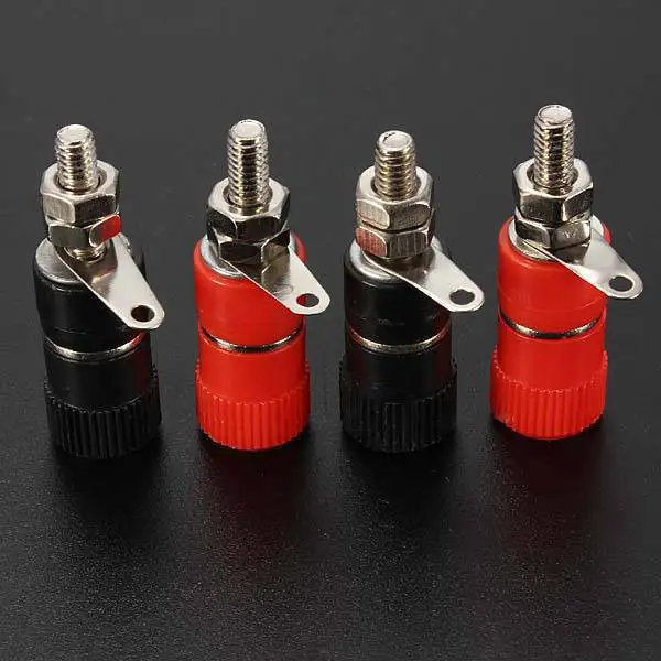10Pcs 4Mm Binding Post Speaker Terminal Banana Plug Socket Jack Connectors KW