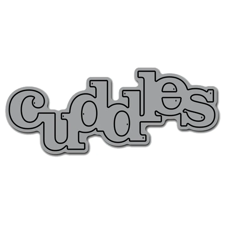 

Cuddles Letter Frame Stencil Metal Dies Cutting Dies Cut Practice Hands-on DIY Scrapbooking Photo Album Craft Cards dies 2019