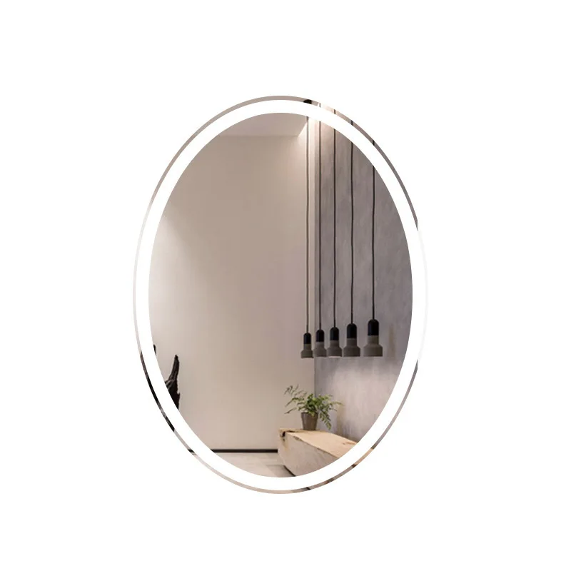 Умный светодиодный настенный экран, зеркало для ванной комнаты, аксессуары для зеркала, белый/теплый свет, настенный светильник, зеркала, водонепроницаемые, IP54, 70x90