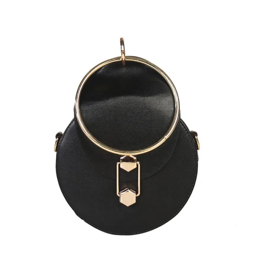 

MOLAVE Handbag bag female Solid bags for women Zipper Fashion Circular Leather Chain Ladies Pretty Shoulder Bag Apr25
