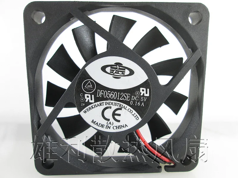 Free Delivery.DC 5V 0.16A 60 * 60 * 10MM Mute Cooling Fan Light Hard