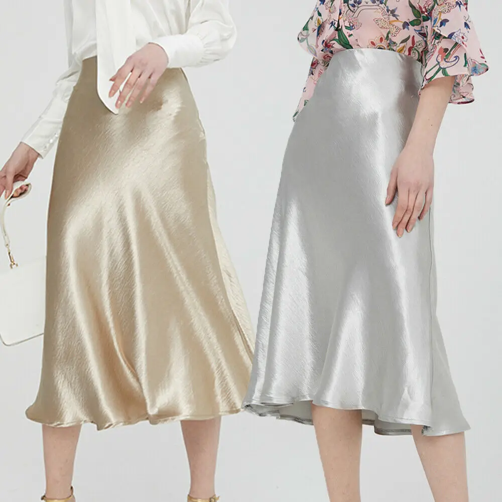 

New Women Ladies Fashion Casual Summer Skirt High Waist Slim Solid Skirt Bodycon Stretch Pencil Skirt Party Clubwear