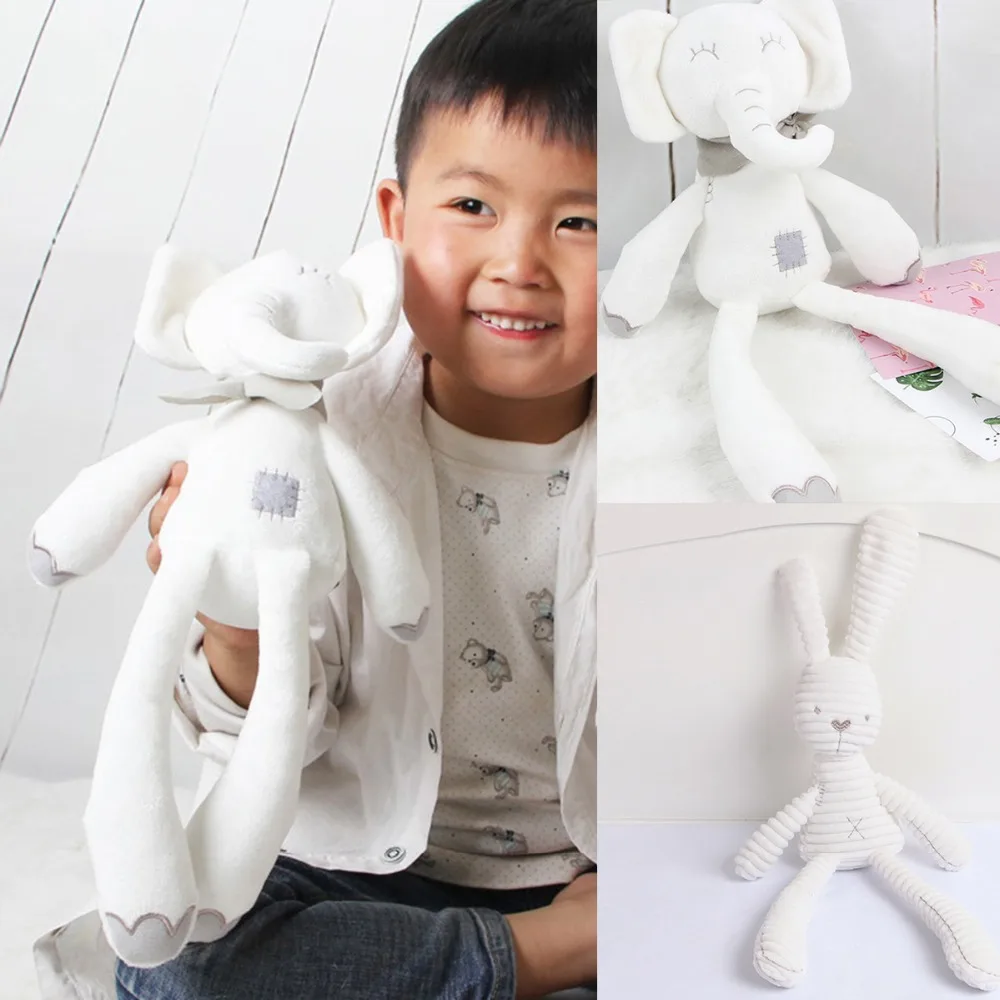

Elephant Rabbit Doll baby Toy Soft Comfort Kids Sleeping Back Cushion Playmate Stuffed Rabbit Doll Appease Baby Sleeping Toy