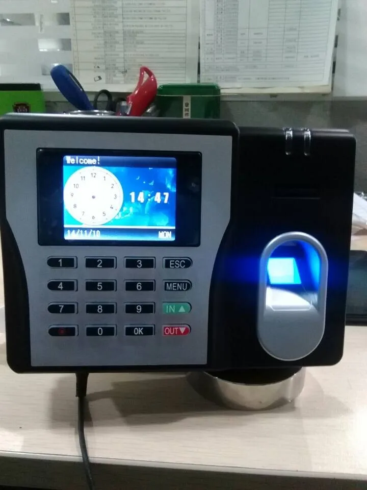 

Free Shipping MX629 TCP/IP 2.4 inch Screen Biometric Fingerprint Time Attendance USB Office Time Recorder Support ID
