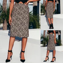 Модная женская юбка с леопардовым принтом, облегающая ягодицы, 2,25