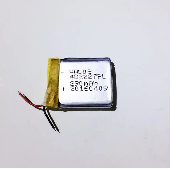 482227 3 7 V 290mAh перезаряжаемый литий полимерный аккумулятор для умных часов GW01 bluetooth