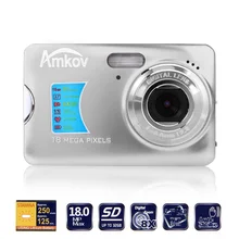 Amkov 18.0MP Камера 2.7 “TFT ЖК-дисплей Мониторы 8X цифровой зум сфотографировать HD видео Уход за кожей лица обнаружения цифровой Камера анти -shake EIS