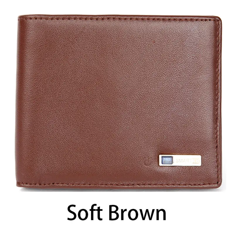 

SMARTLB Genuine Leather Men Smart Wallet Quality Pockets Brand Smart Wallet Soft Credit Holders Bifold Short Purse