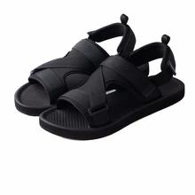 Сандалии Для Мужчин's новые летние Уличная обувь; нескользящая подошва; дышащая Для Мужчин's модная трендовая обувь черный пляжная обувь, сандалии мужские сандалии Для мужчин