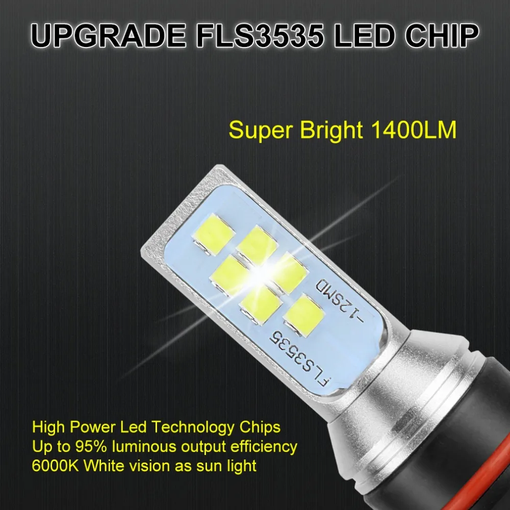 2 шт. Автомобильные светодиодные лампы H27 880 881 PSX26W 12 В|Передние LED-фары для авто| |