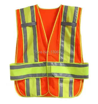 

High visibility double warning tape Traffic safety vest ,Reflective clothes, sanitation work clothes