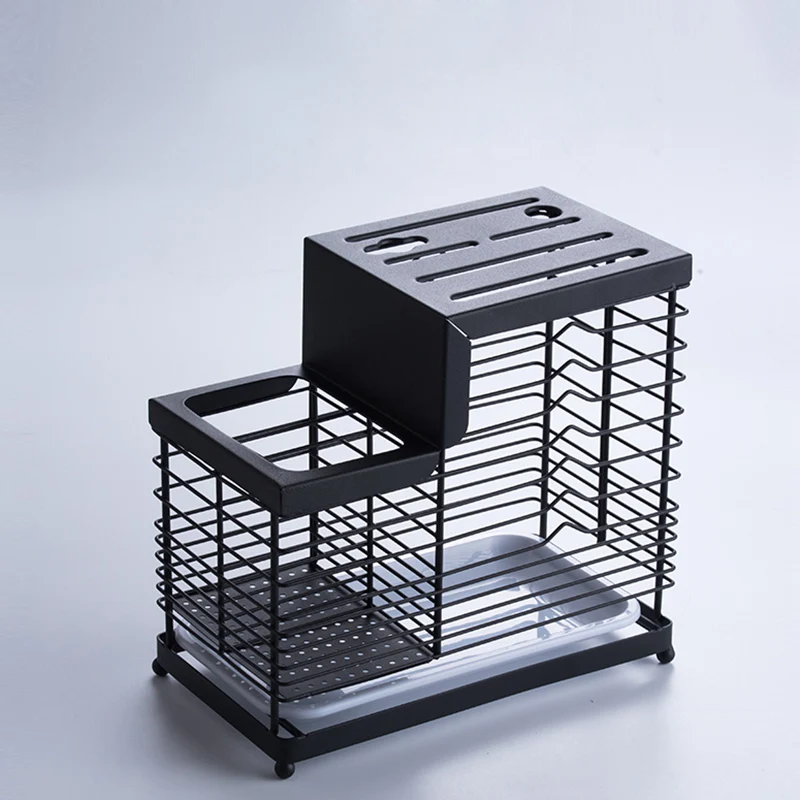  304 Stainless Steel Kitchen Knife Holder Block Scissor Knives Stand Tableware Storage Rack Sharpene - 32993433893