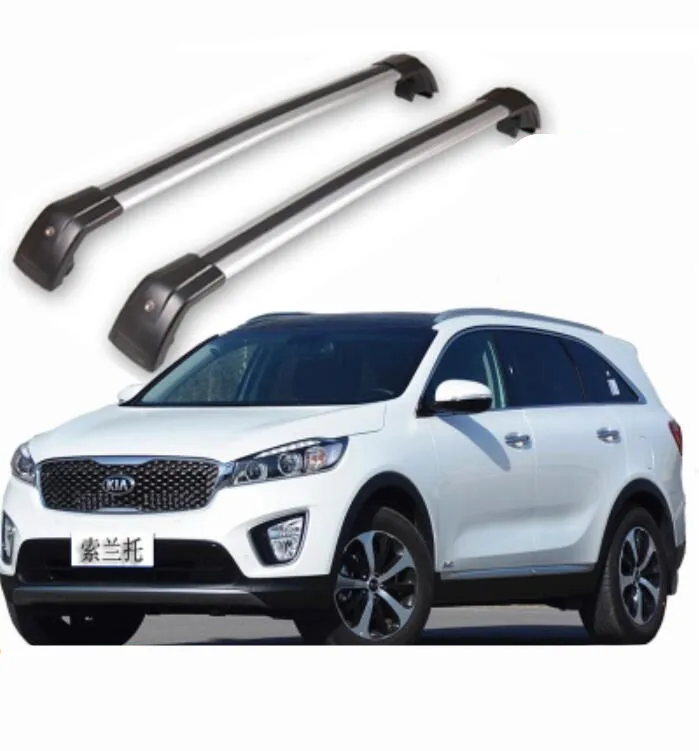 

Car Aluminium Alloy Cross Rack Racks Baggage Luggage Bar Fits For KIA Sorento 2015 2016 2017 2018