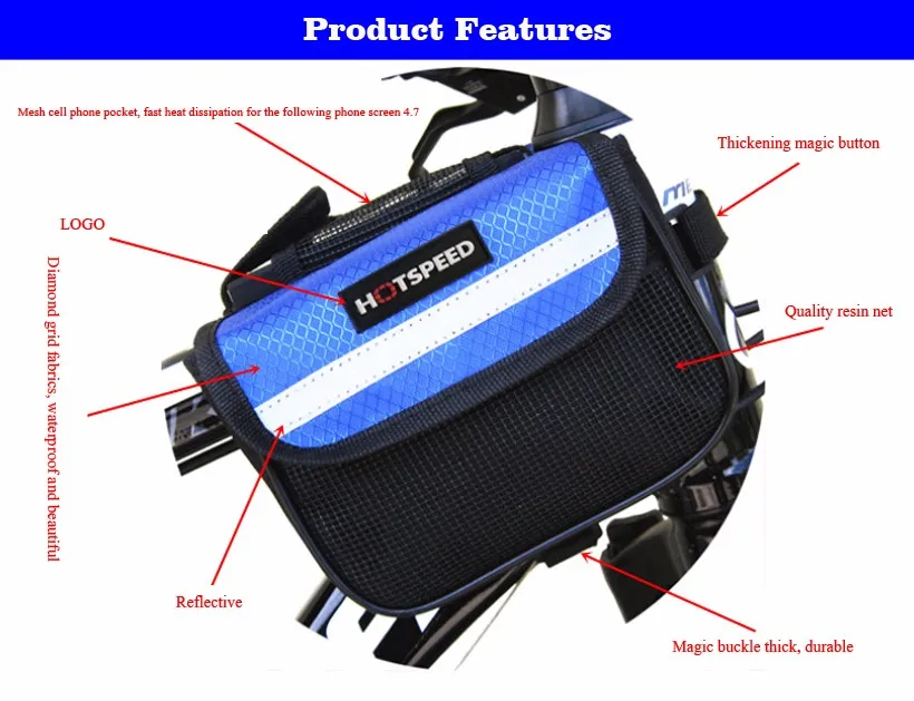Clearance FETESNICE Mountain MTB Road Bike Bag Cycling Package Frame Bicycle bag Front Tube Bag 5 Clearance FETESNICE Mountain MTB Road Bike Bag Cycling Package Frame Bicycle bag Front Tube Bag 5