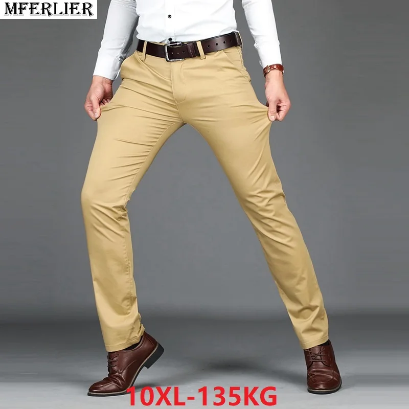 large size men pants Trousers 9XL 10XL 7XL 8XL Stretch Elasticity loose