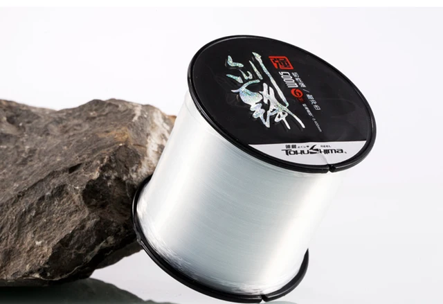 Fishing Line 500 Meters Parallel Roll Main Nylon Line Fishing Abrasion Resistance Transparent Color Coated Roll Nylon Thread Lure Strong Mono