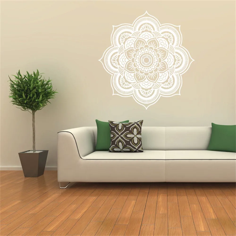 Buy Mandala Flower Indian Bedroom Wall Decal Art