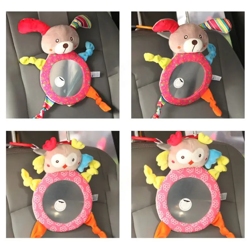 

Baby Reverse Seat Mirror Cute Cartoon Dog Bunny Animal Car Rearview Sight Glass Auxiliary Mirrors