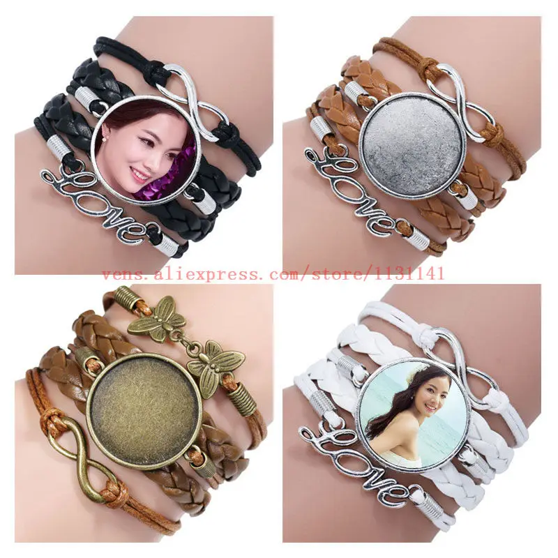 Pulseiras para Presentes Impressão em Branco Sublimação Personalizados Moda Feminina Tecer Pulseira Tranfer Quente Jóias Consumíveis Pçs - Lote 3 tecer pulseira tranfer quente impressão em branco jóias consumíveis pçs lote