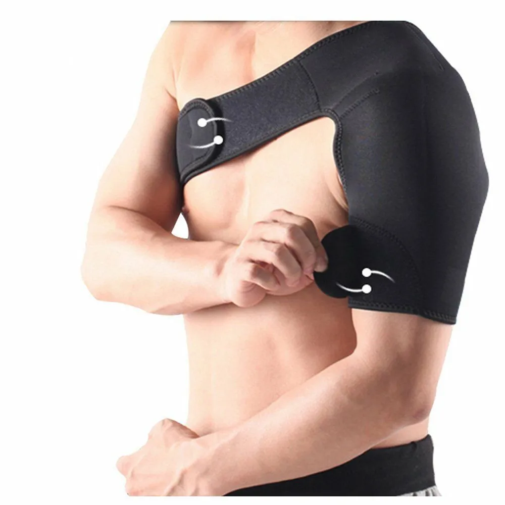 

Adjustable Dislocated Shoulder Support Breathable Gym Sports Care Single Shoulder Support Back Brace Bodys Treatment