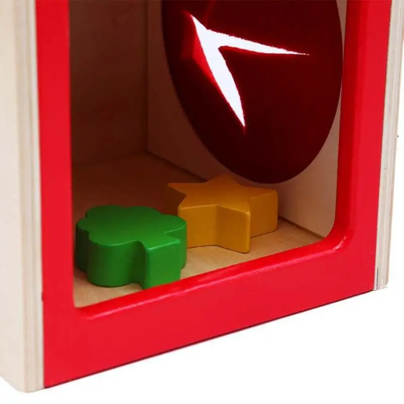 1 шт. деревянные игрушки для детей Wod головоломка сенсорный и догадка квадратная коробка Монтессори сенсорный догадка геометрическая форма детские развивающие