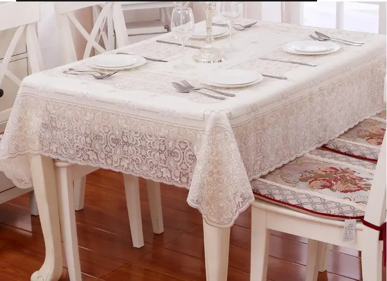 

2017 New Arrival 1Pcs PVC Table Cloth 132*177cm Hollow Out toalha de mesa Kitchen Cloth Home Textile Wipe Clean Table Placemats