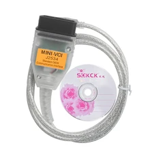 Latest V12.20.024 MINI VCI Interface FOR TOYOTA TIS Techstream MINI-VCI J2534 OBD2 Diagnostic Cable Free Shipping