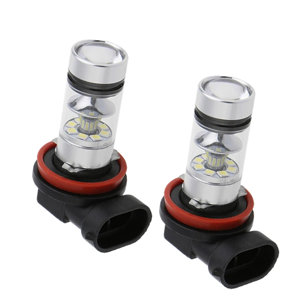 Pair H16/ H11 100W Car 20LED 8000K White Fog Light Bulbs Conversion Kit Car Accessories Energy saving Environmental Protection