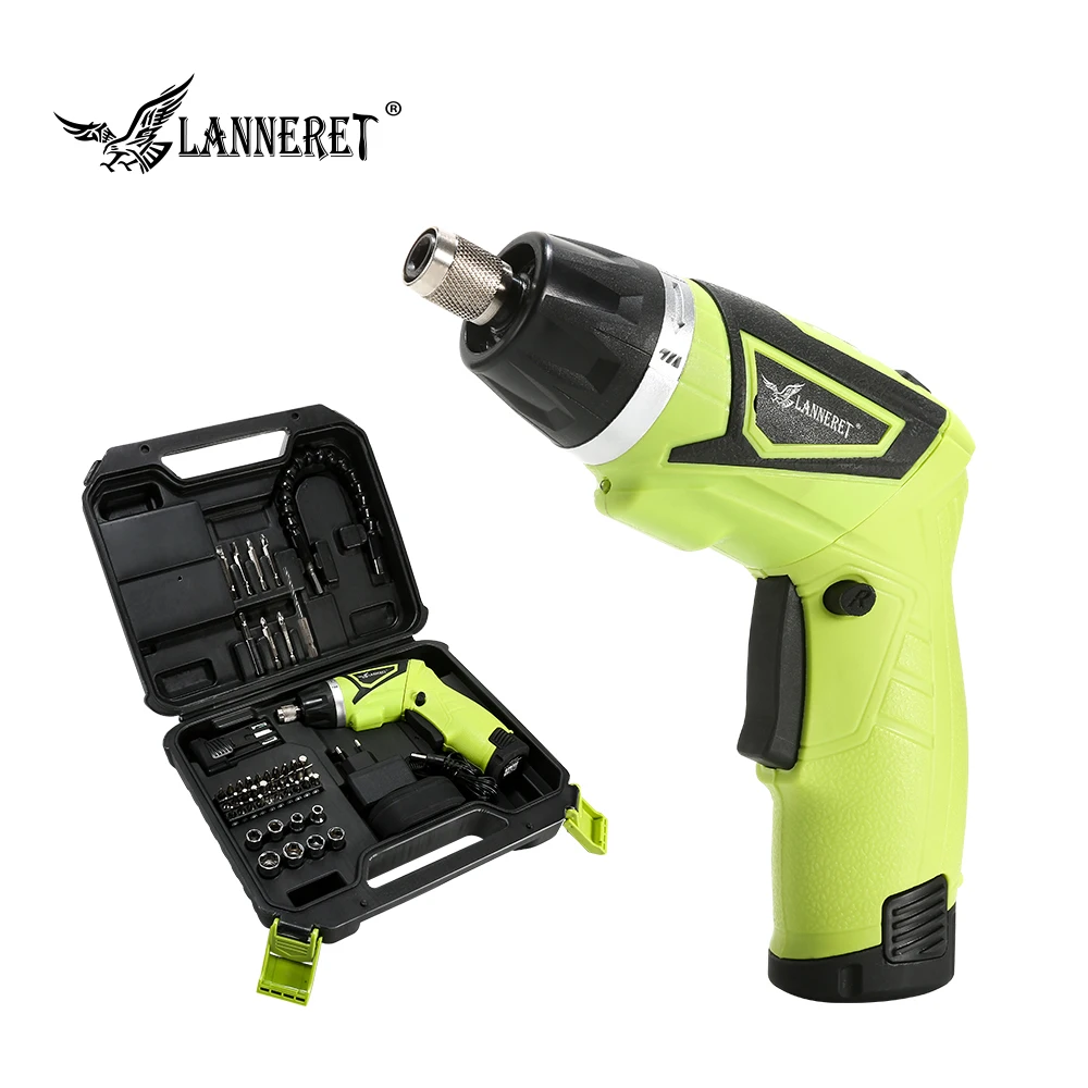 LANNERET 7.2 V Electric Cordless Screwdriver Rechargeable Power Tool Wireless Drill Screw Gun