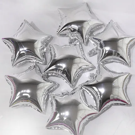 silver balloon Шары для свадебной вечеринки надувные шары из алюминиевой фольги украшения для дня рождения взрослые декоративные шары для дня рождения anniversaire - Цвет: silver balloon