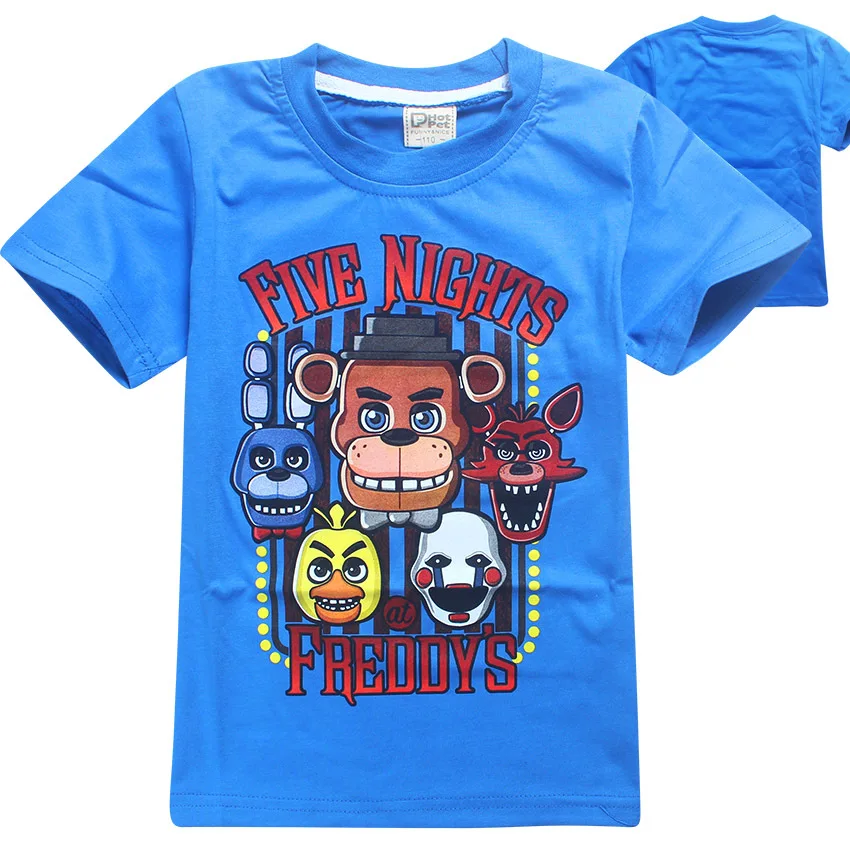 Детская футболка с принтом «пять ночей с Фредди» fnaf/детская одежда для мальчиков летняя одежда с короткими рукавами для малышей футболка для мальчиков детская футболка