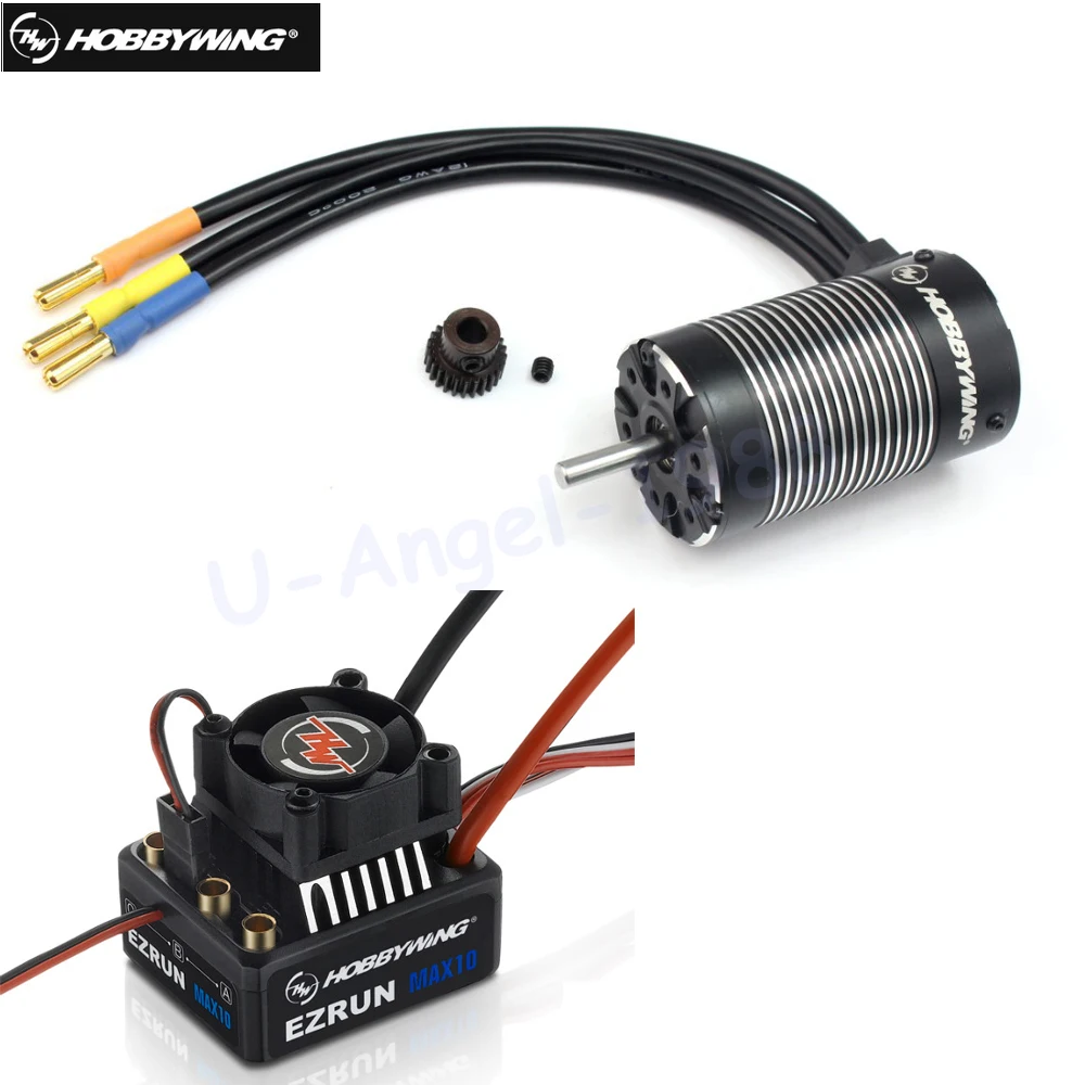 1 комплект оригинальный водонепроницаемый бесщеточный мотор Hobbywing EZRUN MAX10 60A ESC + 3652