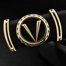 V Belt Black And Get Free Shipping On Aliexpress Good Quality V Letter Black Genuine Leather Designer Belts Men Fashion Cowskin Waist Strap Casual Smooth