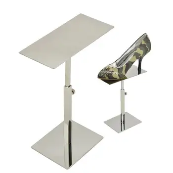 

Metal Shoes Display Rack Stainless Steel Bracket Stand Shoe Tray High Heeled Holder Sandal Display Rack Shoes Store Fixture