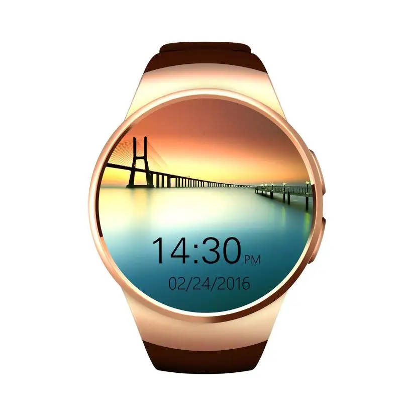 

kw18 smart watch sim android Connected WristWatch for Samsung HTC Huawei LG Android Smartphones Support Sync Call Messager