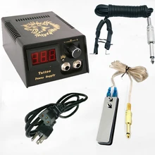 ЖК-дисплей, источник питания для тату с педалью для татуировки, зажим для татуировки, шнур для тату, блок питания PCFS06