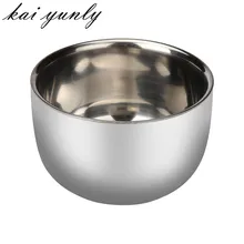 1 шт. ZY модная металлическая Мужская кружка для мыла из нержавеющей стали, чаша для бритья,,, 29 декабря