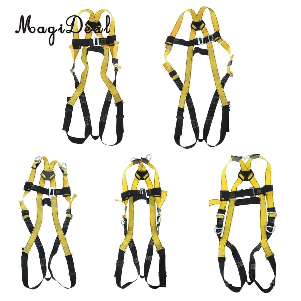 Unisex Rock Climbing Full Body Harness Safety Belt for Men Women Caving Rescue Equipment Gear