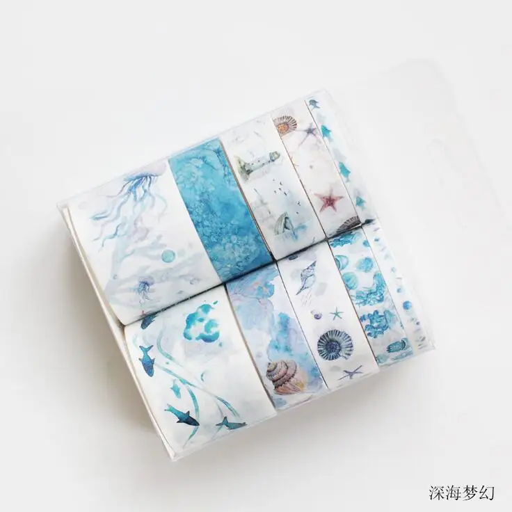 10 шт./компл. лента washi звездное небо изоляционная лента Kawaii washitape рождественские наклейки канцелярские Скрапбукинг Школьные Инструменты - Цвет: 4