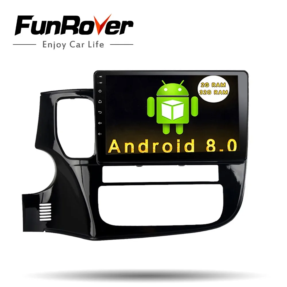 

Funrover Android8.0 2 dinCar DVD GPS Player Navi for Mitsubishi Outlander 2014 2017 2G+32G Quad Core car Radio Multimedia no dvd