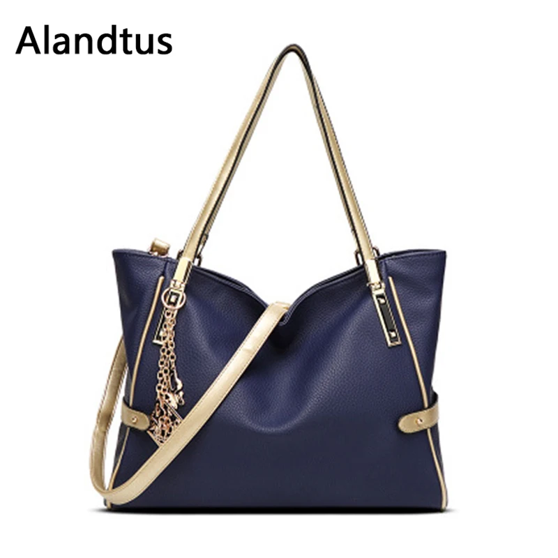 

Alandtus Big Women Bag Female Leather Handbag Lady Shoulder Bag Messenger Bag For Women Tote Bag Bolsa Feminina Sac A Main