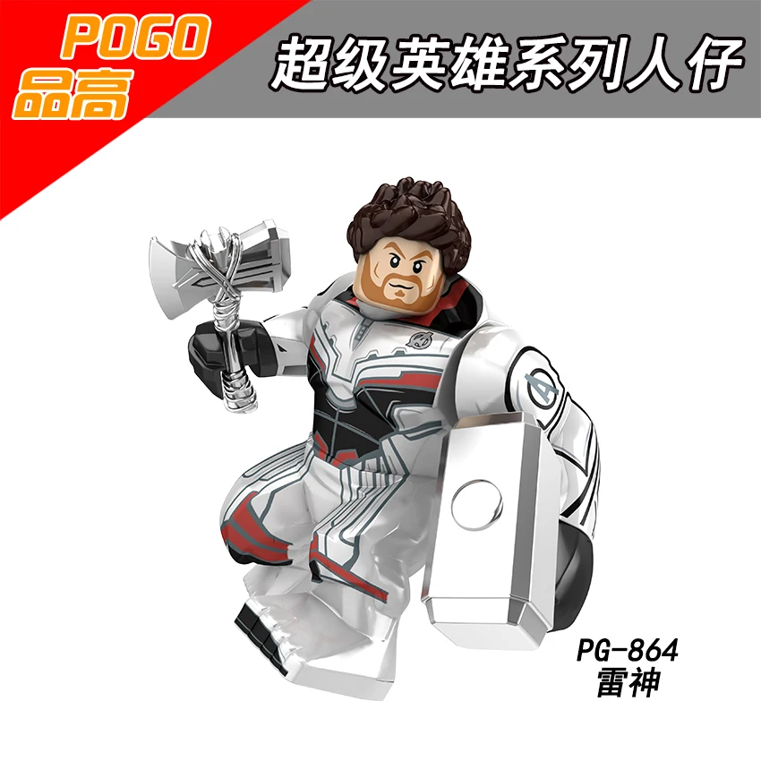 30PCS Marvel Avengers 4 Endgame Iron Man Suit Super Heroes Series Movie Action Building Blocks Gifts Toys For Children