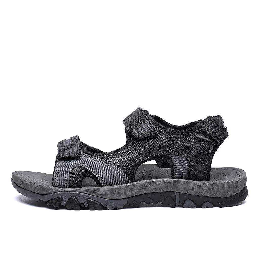 الصيف الرجال الصنادل تنفس في الهواء الطلق صنادل شاطئ عارضة الأزياء الشقق حار مطاط رياضي الانزلاق على الرجال الصنادل جديد mar 25