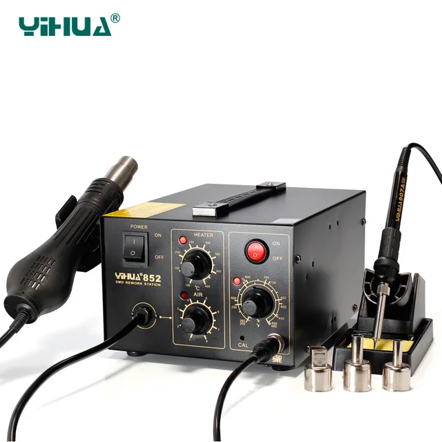 

YIHUA 852 Soldering Station With Brushless Fan Hot Air Heat Gun