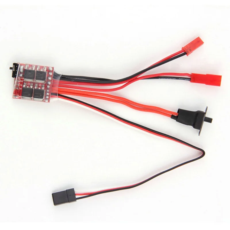 

RC ESC Brush Motor Speed Controller with Brake for RC Car Boat Tank Control