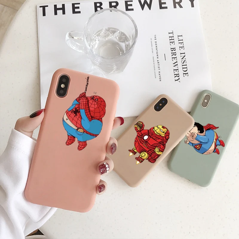 Высококачественный чехол для телефона с рисунком iphone 6 6s 7 8 Plus матовый мягкий из