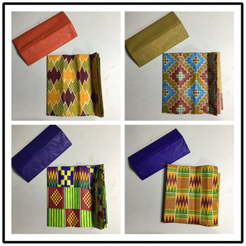 Мода 2019 новый стиль ankara kente восковая ткань 4 ярдов Африканский узор Кенте печать