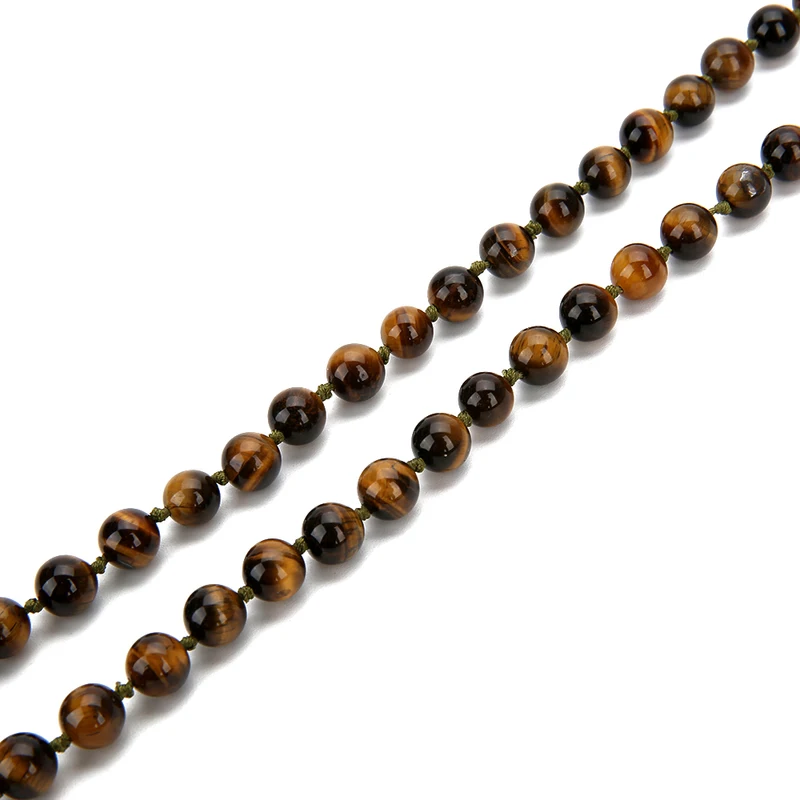 SHINUSBOHO Tiger Eyes Strand Ожерелье для мужчин и женщин Амазонит бусы кисточкой кулон
